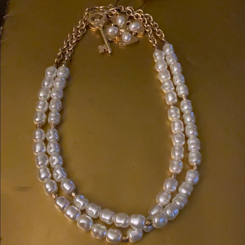 Simulated pearl necklace by Chico’s. NWT